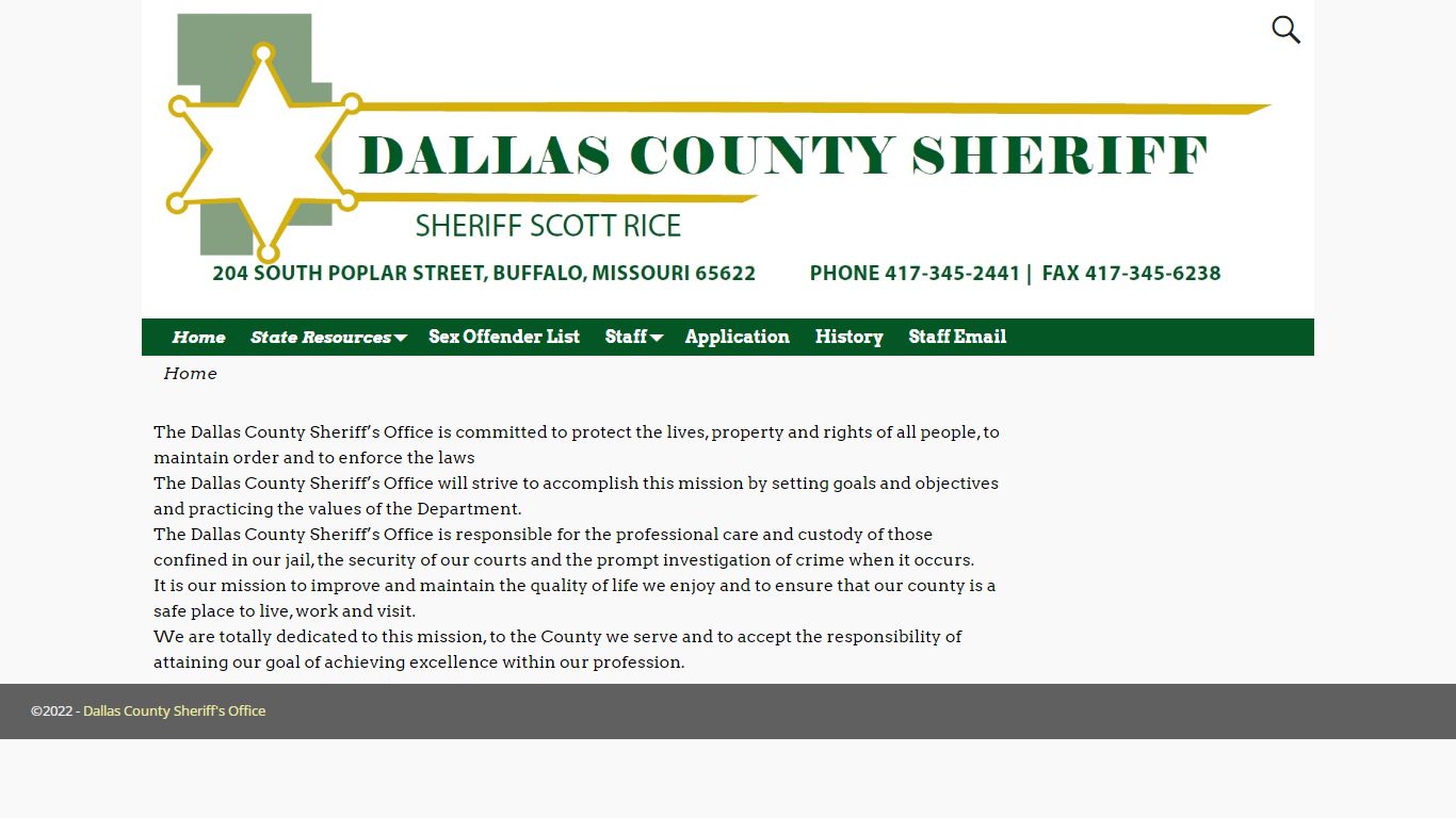 Dallas County Sheriff's Office – Dallas County Missouri